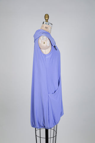 Lilac balloon jacket with wide collar (S)