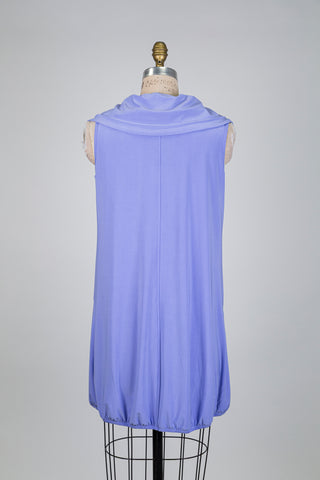 Lilac balloon jacket with wide collar (S)