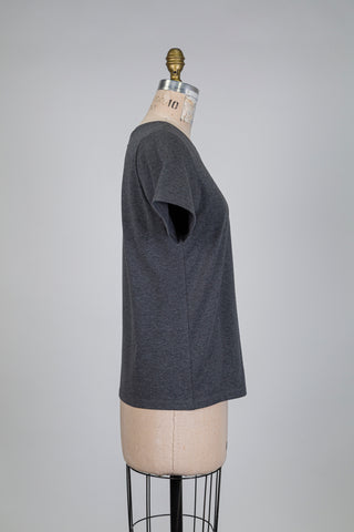 Dark gray classic T-shirt (S)