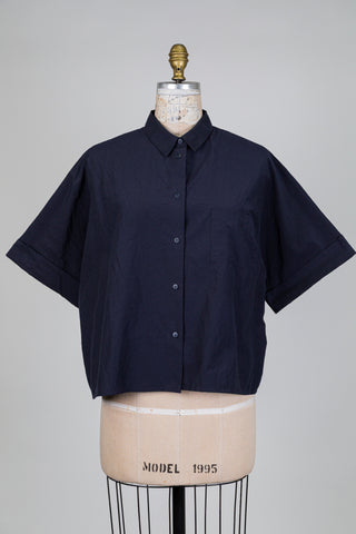 Navy oversized blouse (S)