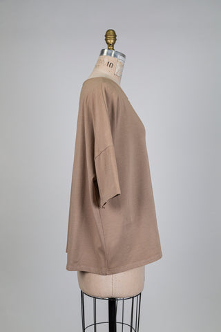 Desert brown oversized T-shirt (M)