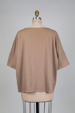 Desert brown oversized T-shirt (M)