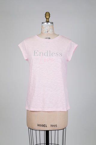 T-shirt rose chiné Amour sans fin (6)