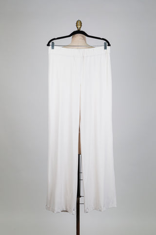 Pantalon blanc ivoire à jambe droite (12)