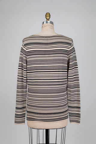 Chandail cache coeur beige et noir (TU)