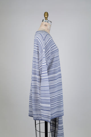 Tunique rayures bleues deux façons (TU)