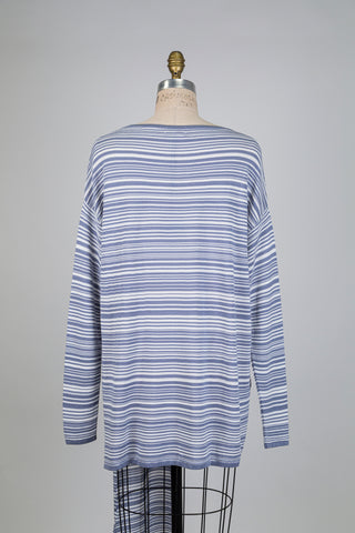 Tunique rayures bleues deux façons (TU)