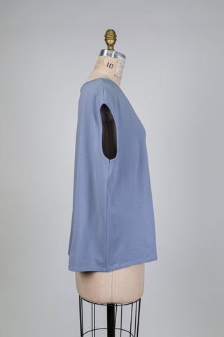 Blue cotton tank top (L+XL)