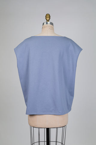 Blue cotton tank top (L+XL)