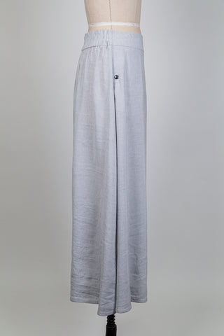 Flared skirt in pearly grey weave (S+L)