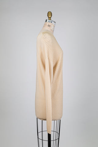 Chandail long sable texturé effet coquillage (TU)