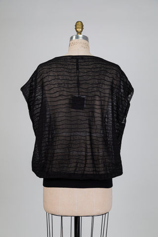 Débardeur en maille noir (TU)