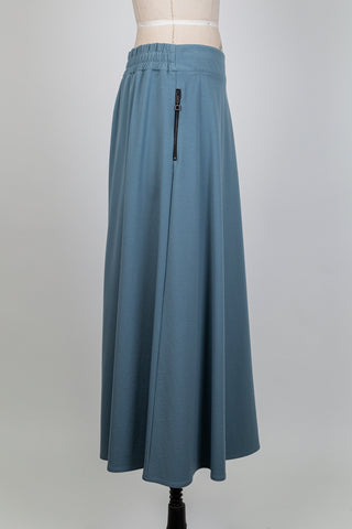 Jupe ample bleu ardoise (L+XL)