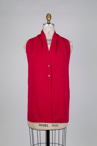 Cardigan rose framboise à col châle (TU)