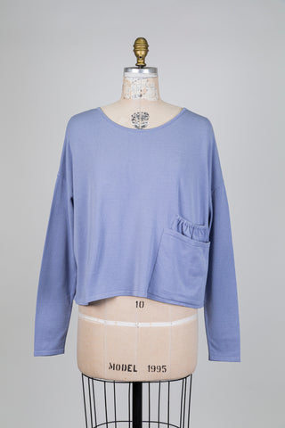 Chandail oversized bleu lilas (TU)