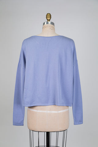 Chandail oversized bleu lilas (TU)