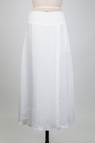 White linen wrap skirt (S+L)