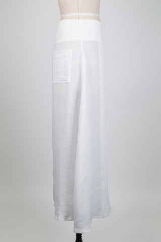 White linen wrap skirt (S+L)