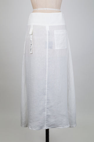 White linen wrap skirt (S+L)