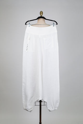 White linen harem pants (S+L)