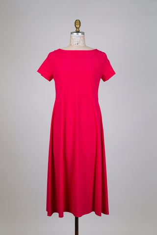 Robe maxi rose framboise (S à L)