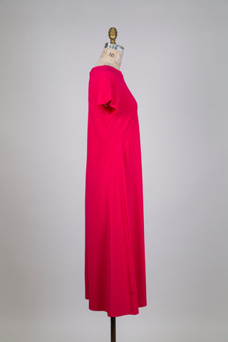 Robe maxi rose framboise (S à L)