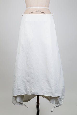 White skirt with adjustable hem (L)