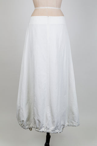Jupe blanche à ourlet modulable (L)