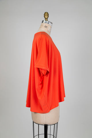 T-shirt fluide tangerine (S+)