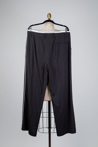 Pantalon tailleur noir à double ceinture (12)