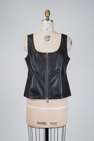 Haut en faux cuir noir (14/16)