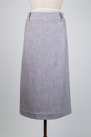 Heather gray pencil skirt (6)