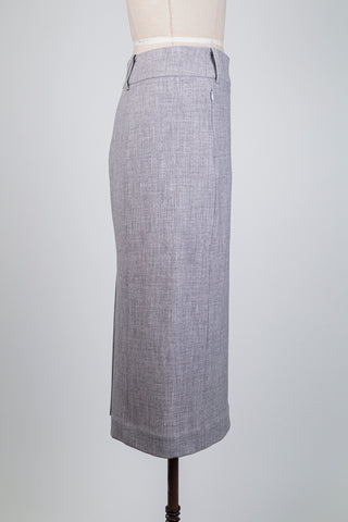 Heather gray pencil skirt (6)