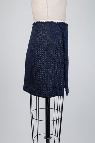 Jupe en tweed marine (6)