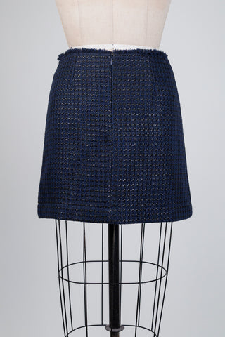 Jupe en tweed marine (6)