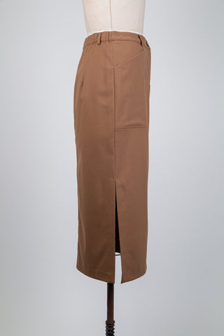 Camel slit pencil skirt (6)
