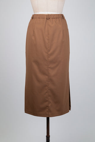 Camel slit pencil skirt (6)