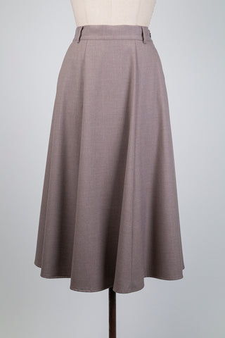 Light taupe A-line skirt (6)
