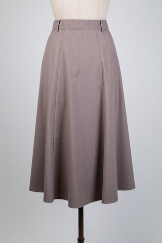 Light taupe A-line skirt (6)