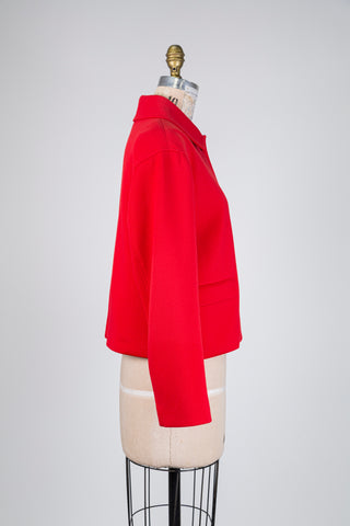 Vermilion red short jacket (8)