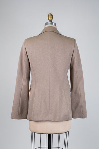 Blazer en ponte taupe scintillant (8)