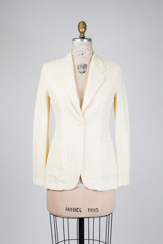 Ivory lace blazer (XS)
