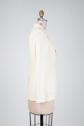 Ivory lace blazer (XS)