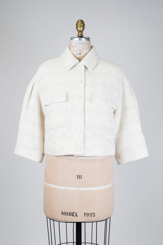 Cropped cream tweed jacket (8)