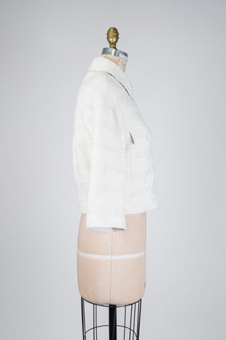 Cropped cream tweed jacket (8)