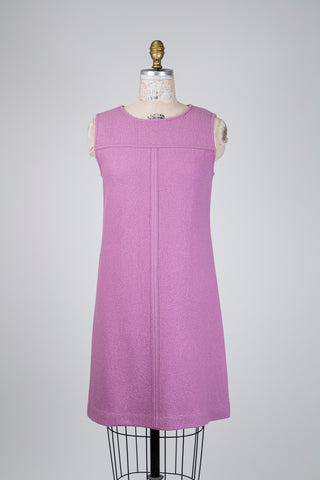 Robe lilas en laine mérinos ultra douce (6)