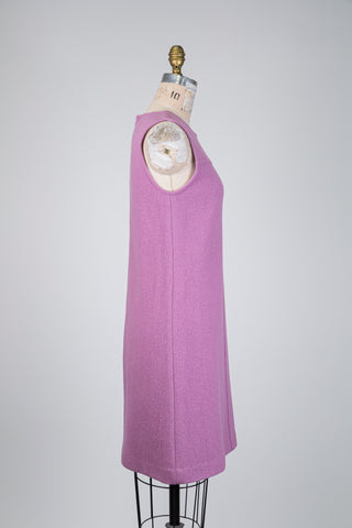 Robe lilas en laine mérinos ultra douce (6)