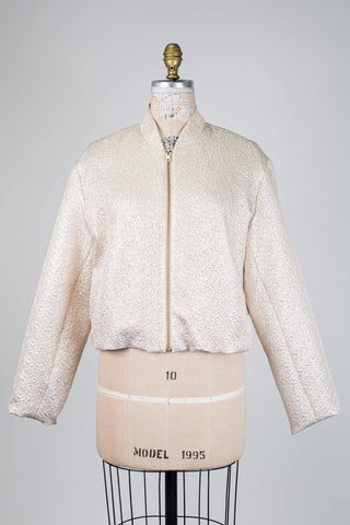 Bomber texturé champagne (8)