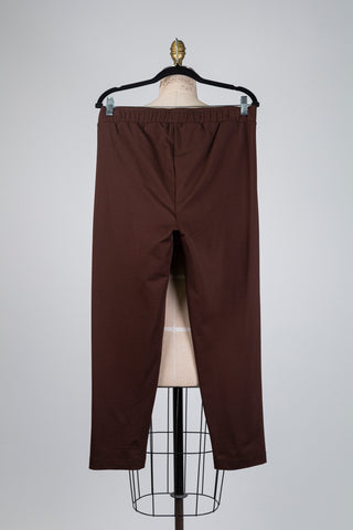 Chocolate brown comfort leggings (10/12)