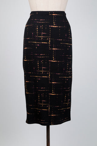 Jupe noire à motif coloré (S + L)